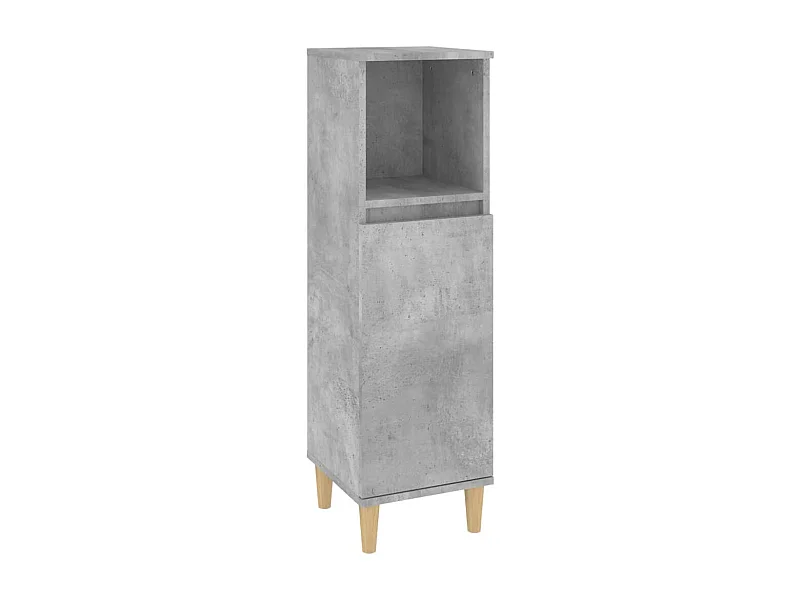 Armoire de salle de bain gris béton 30x30x100