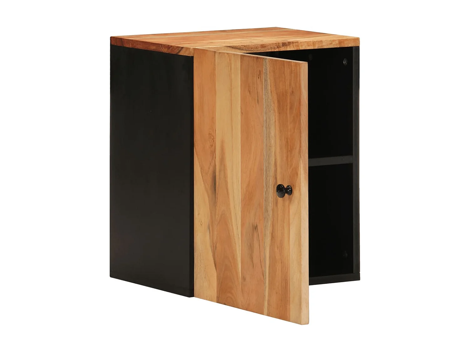 Armoire de salle de bain murale 38x33x48 bois massif d'acacia