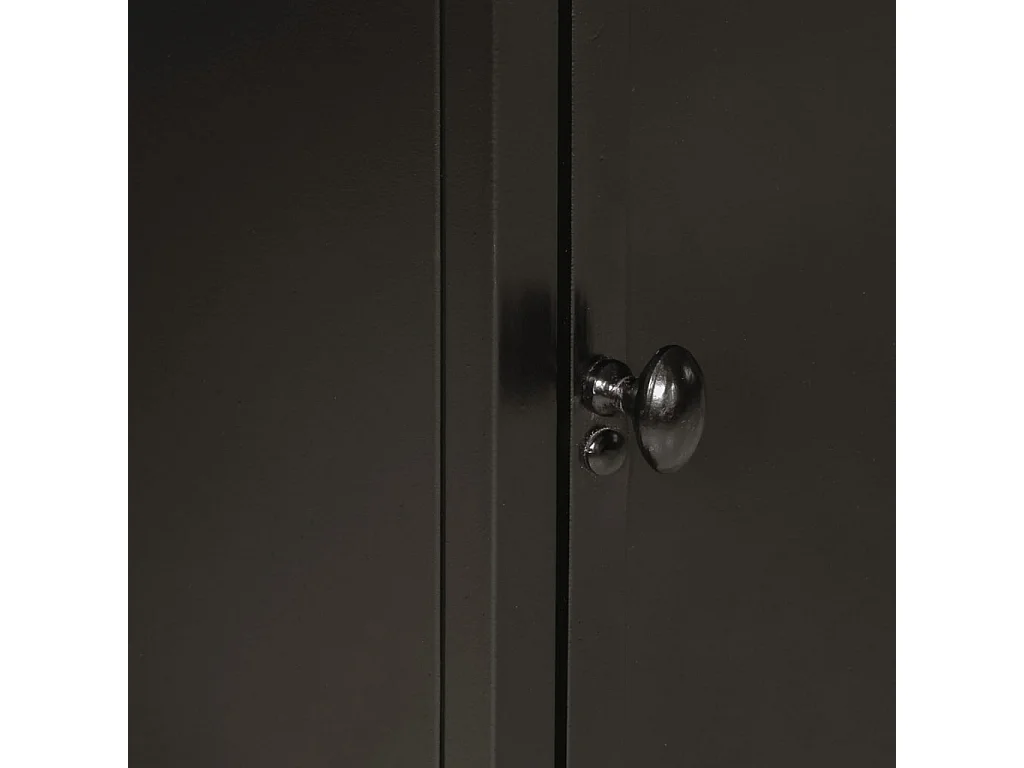 Armoire de salle de bain 40x30x60 fer et bois de manguier