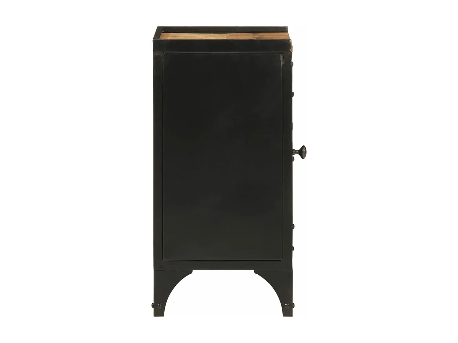 Armoire de salle de bain 40x30x60 fer et bois de manguier