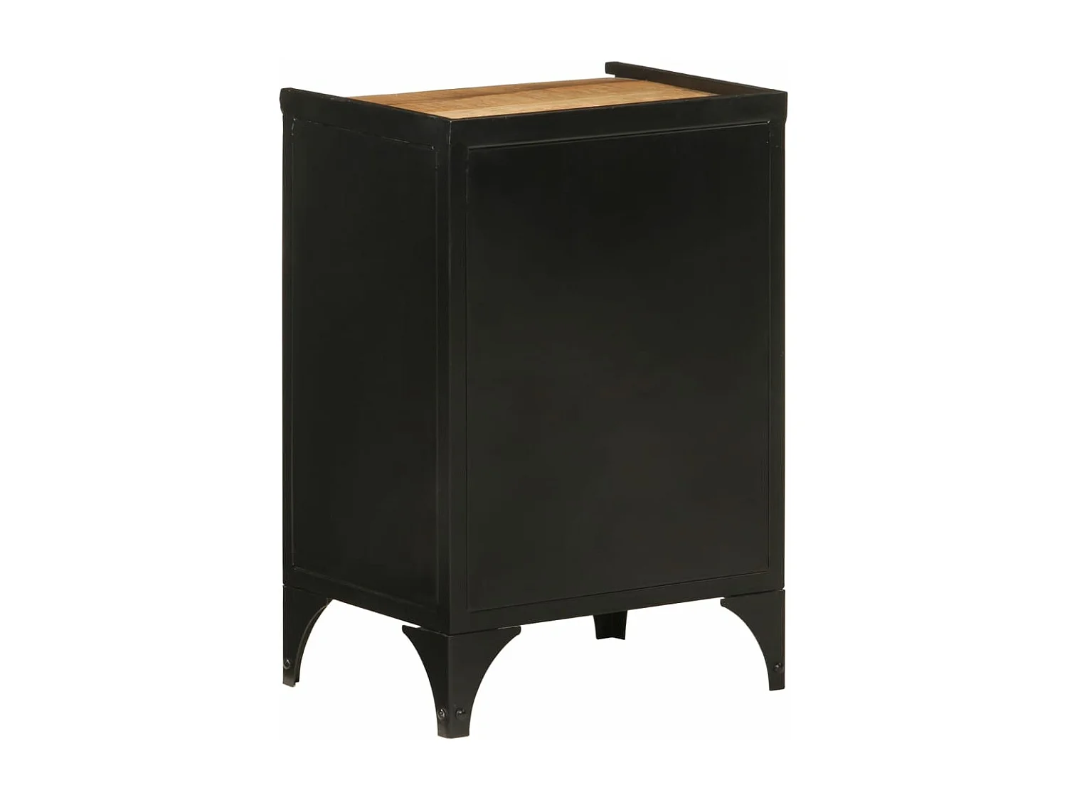 Armoire de salle de bain 40x30x60 fer et bois de manguier