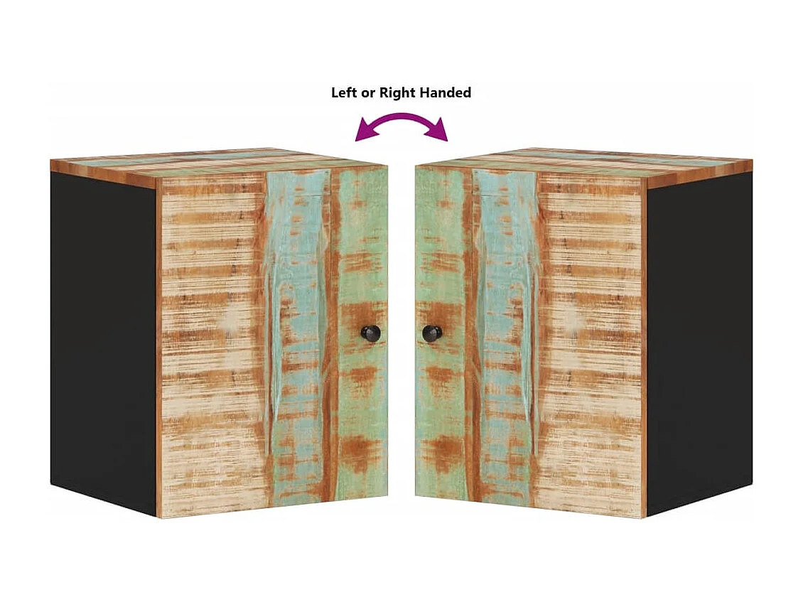 Armoire de salle de bain murale 38x33x48 bois de récupération