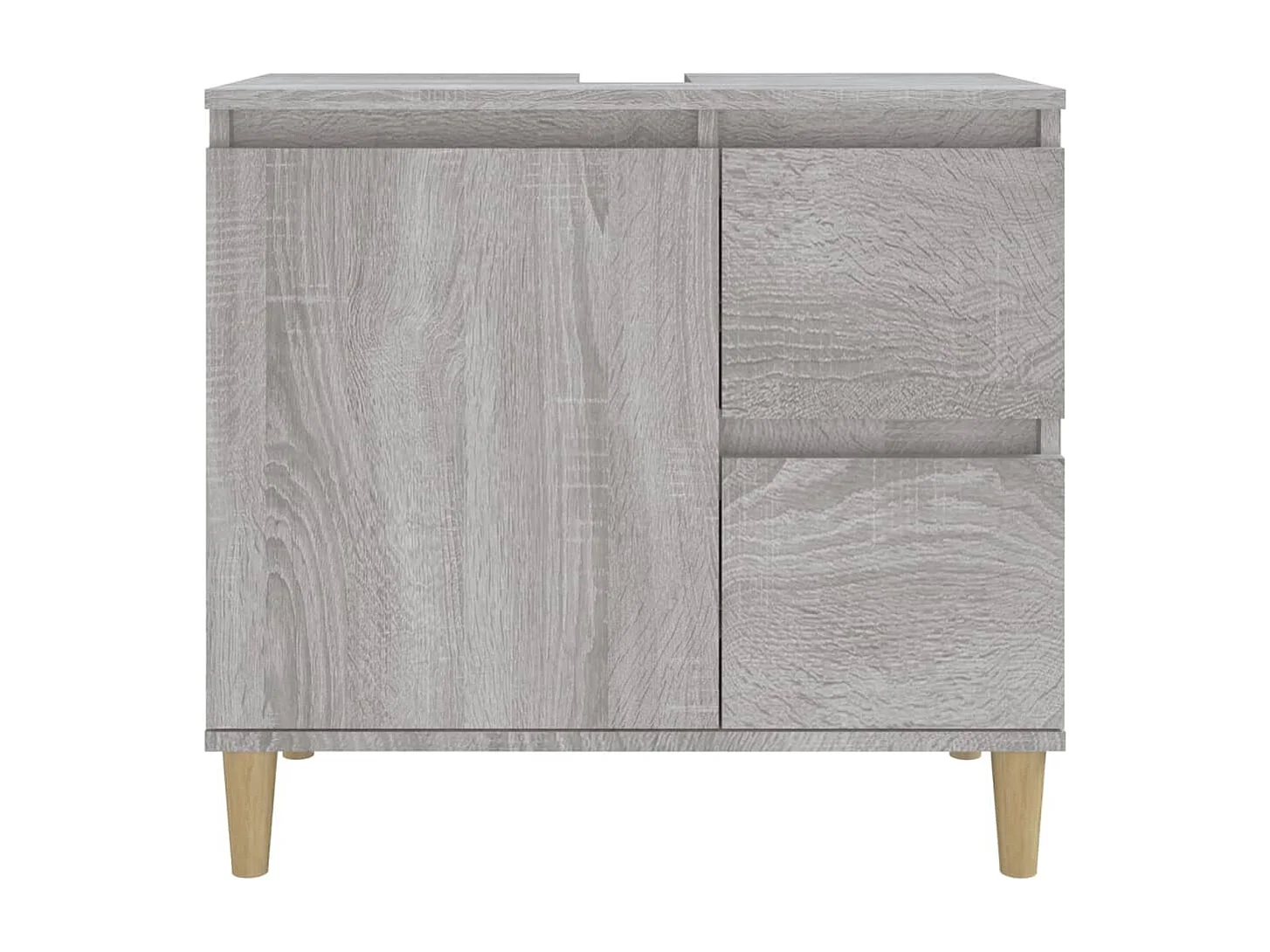 Armoire de bain sonoma gris 65x33x60 bois d'ingénierie
