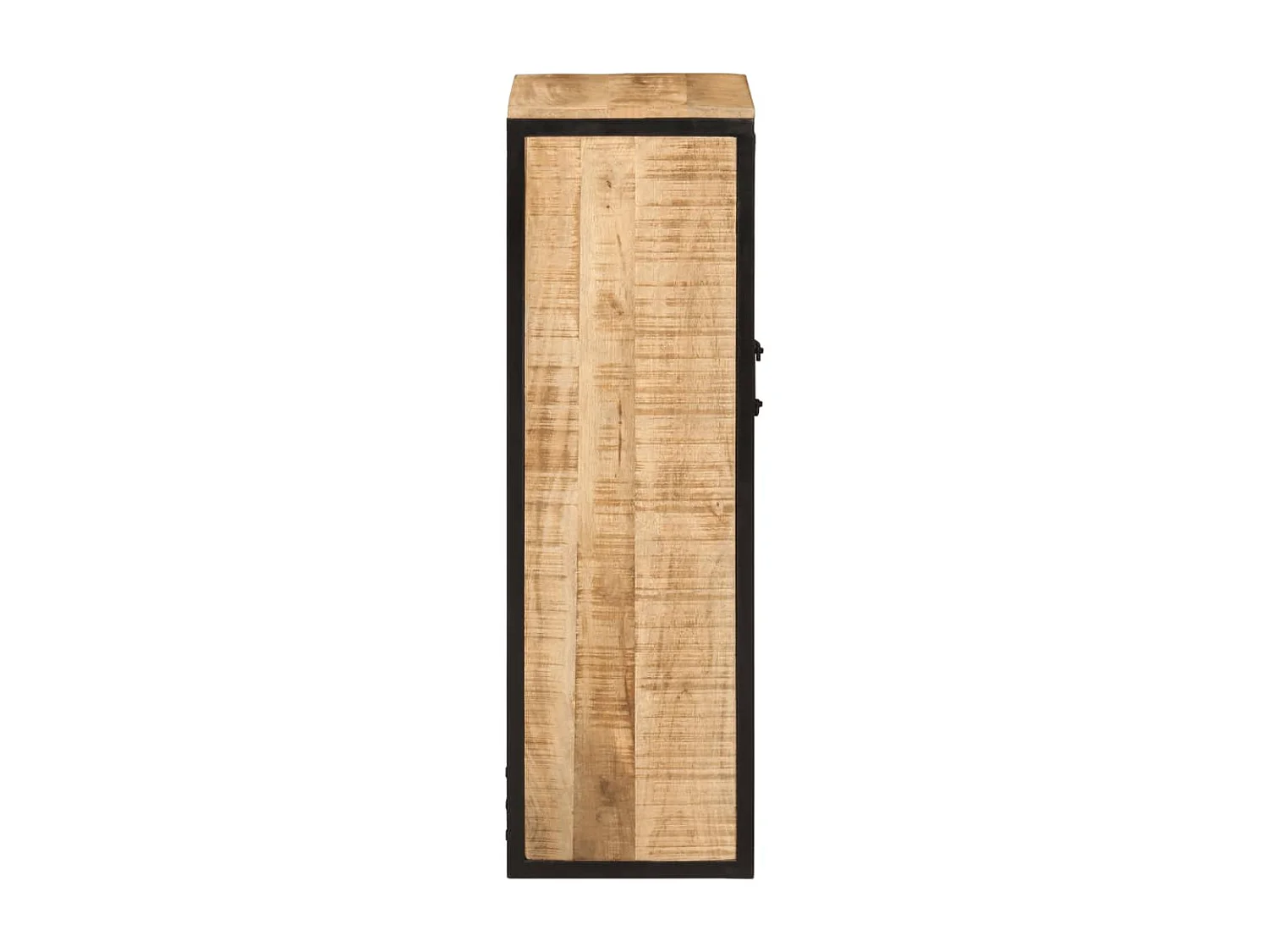 Armoire de salle de bain 40x27x90 bois massif manguier et fer