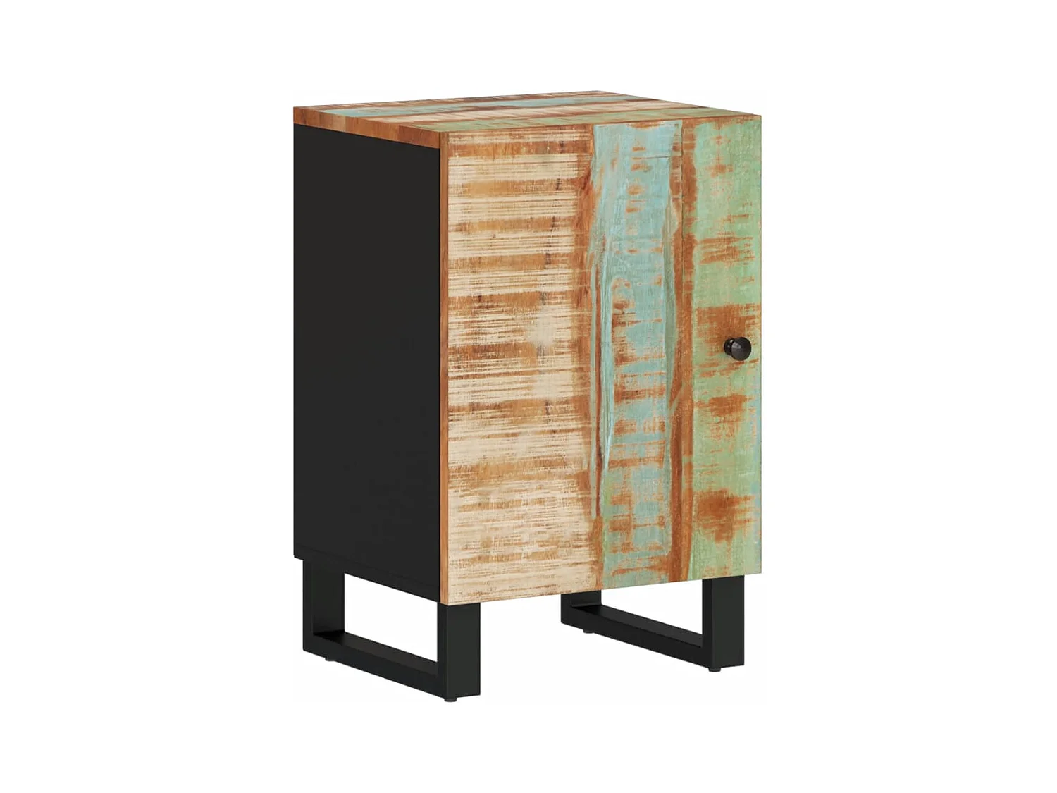 Armoire de salle de bain 38x33x58 bois massif de récupération