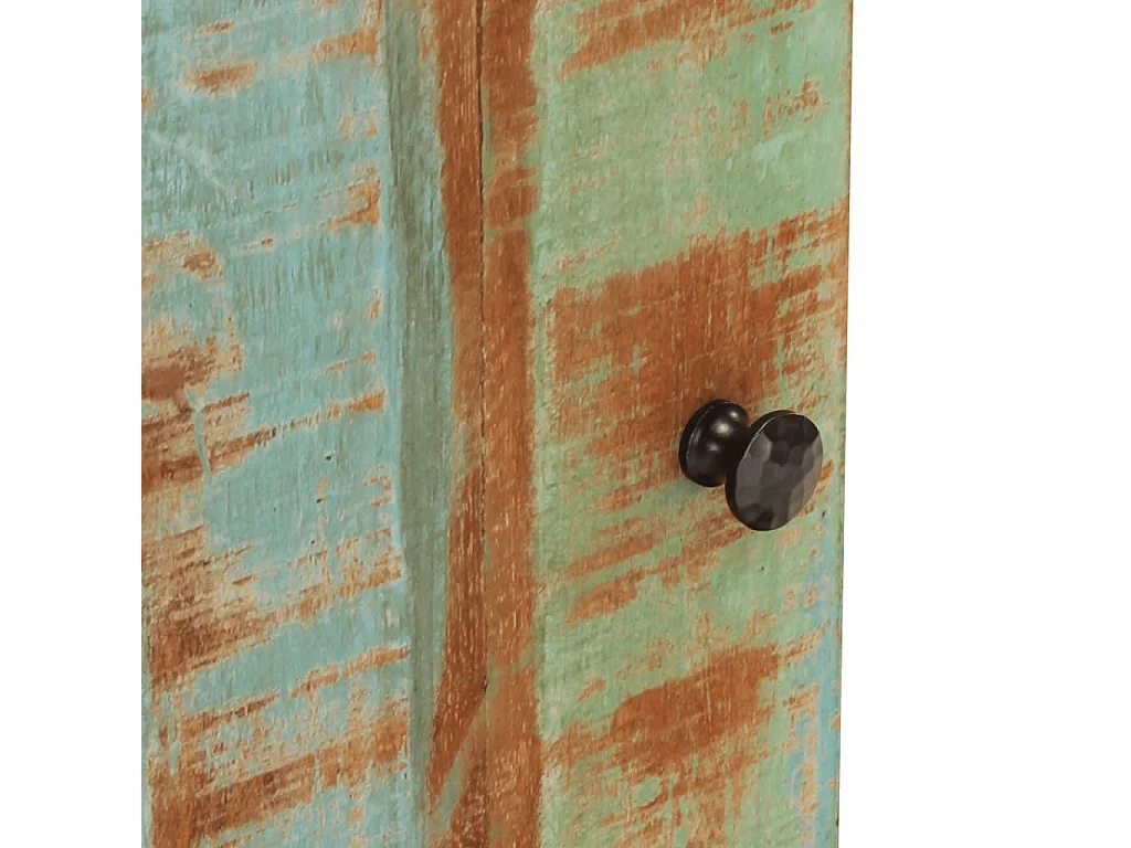 Armoire de salle de bain 38x33x58 bois massif de récupération