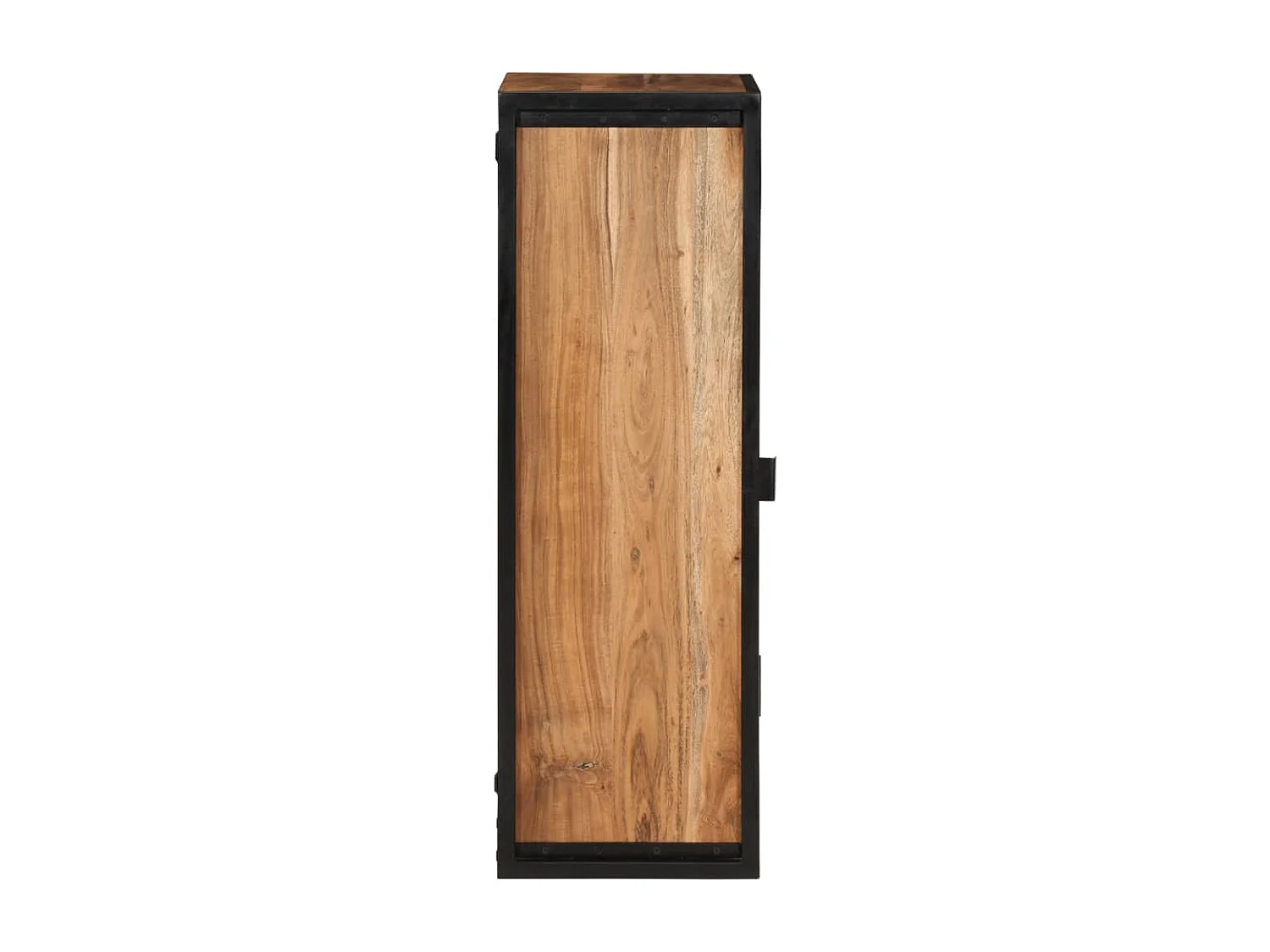 Armoire de salle de bain murale bois massif d'acacia et fer