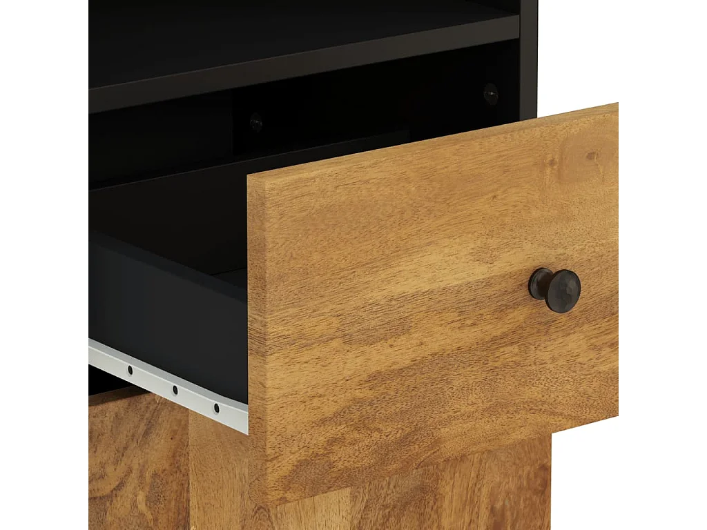 Armoire de salle de bain 38x33x160 bois massif de manguier