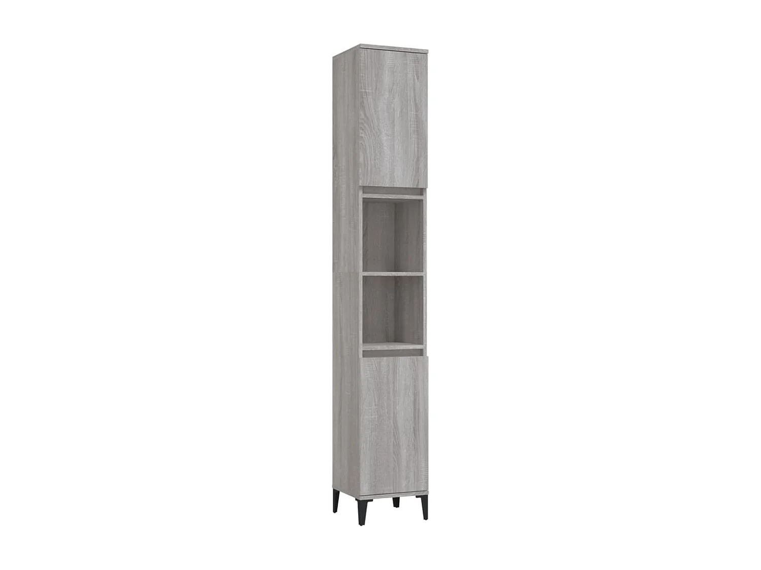 Armoire de bain sonoma gris 30x30x190 bois d'ingénierie