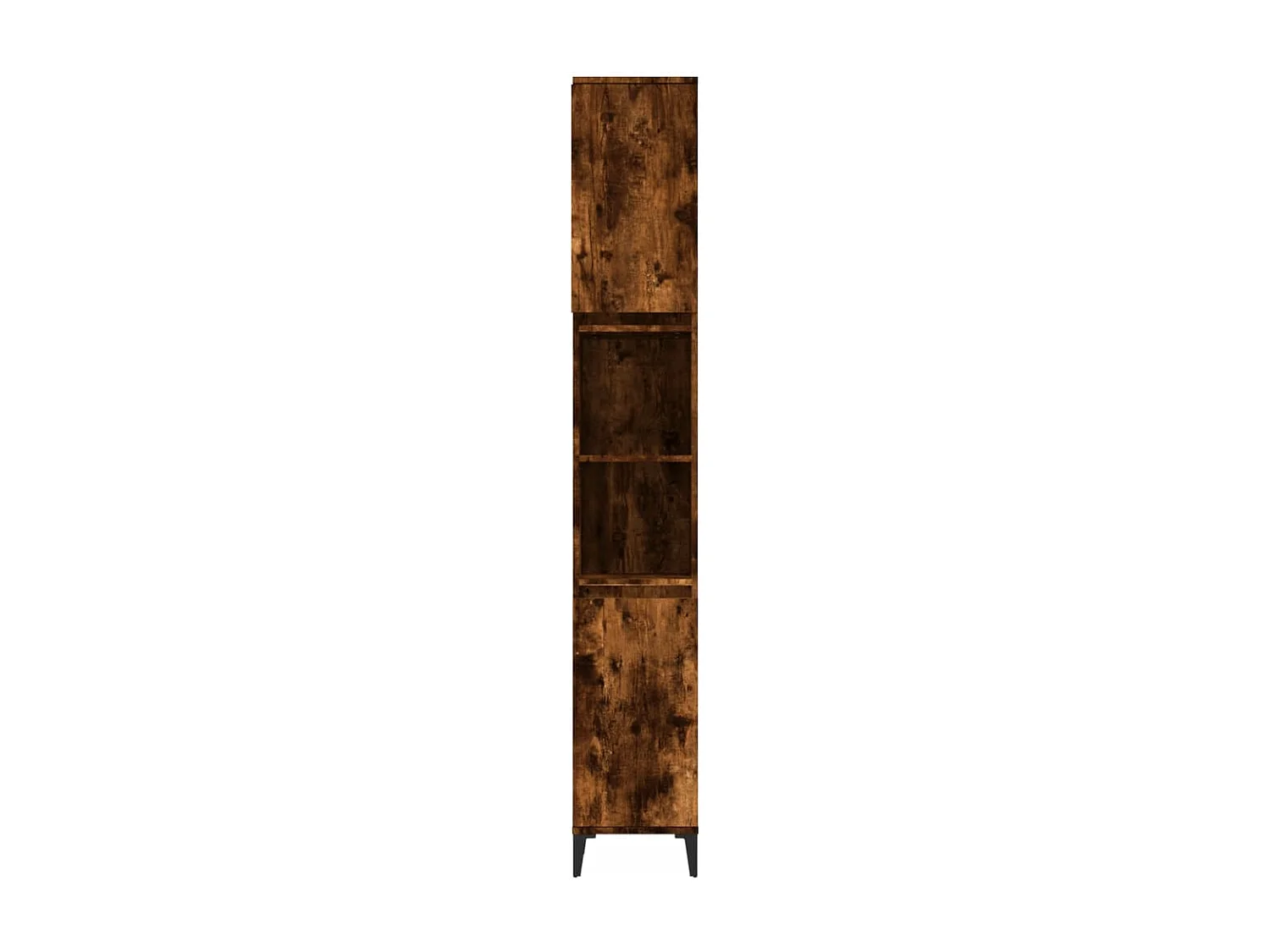 Armoire de bain chêne fumé 30x30x190 bois d'ingénierie