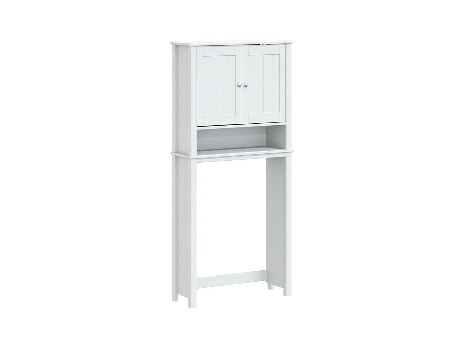 Armoire pour machine à laver BERG blanc bois massif