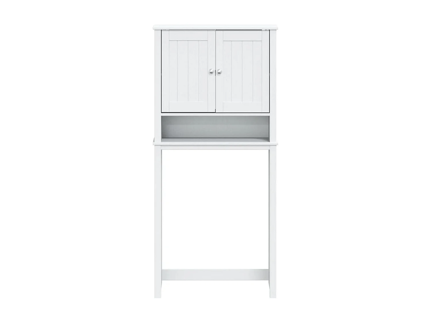 Armoire pour machine à laver BERG blanc bois massif