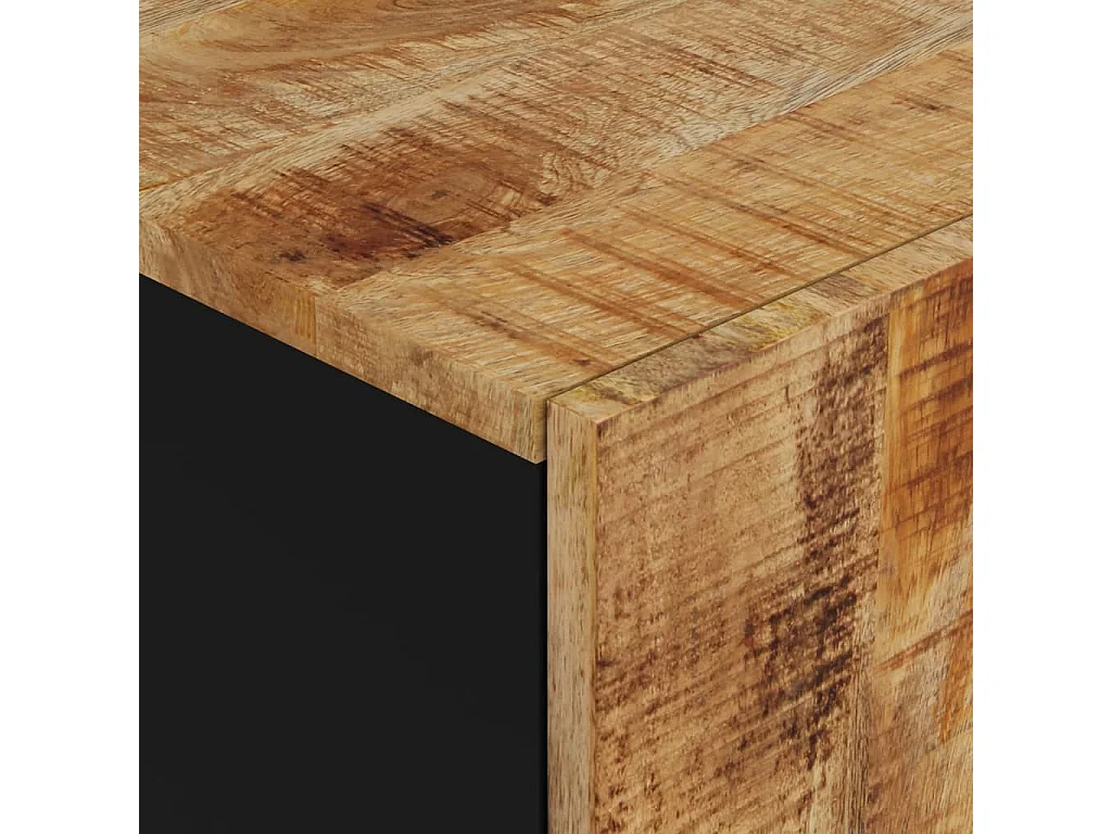 Armoire de salle de bain 38x33x58 bois massif de manguier