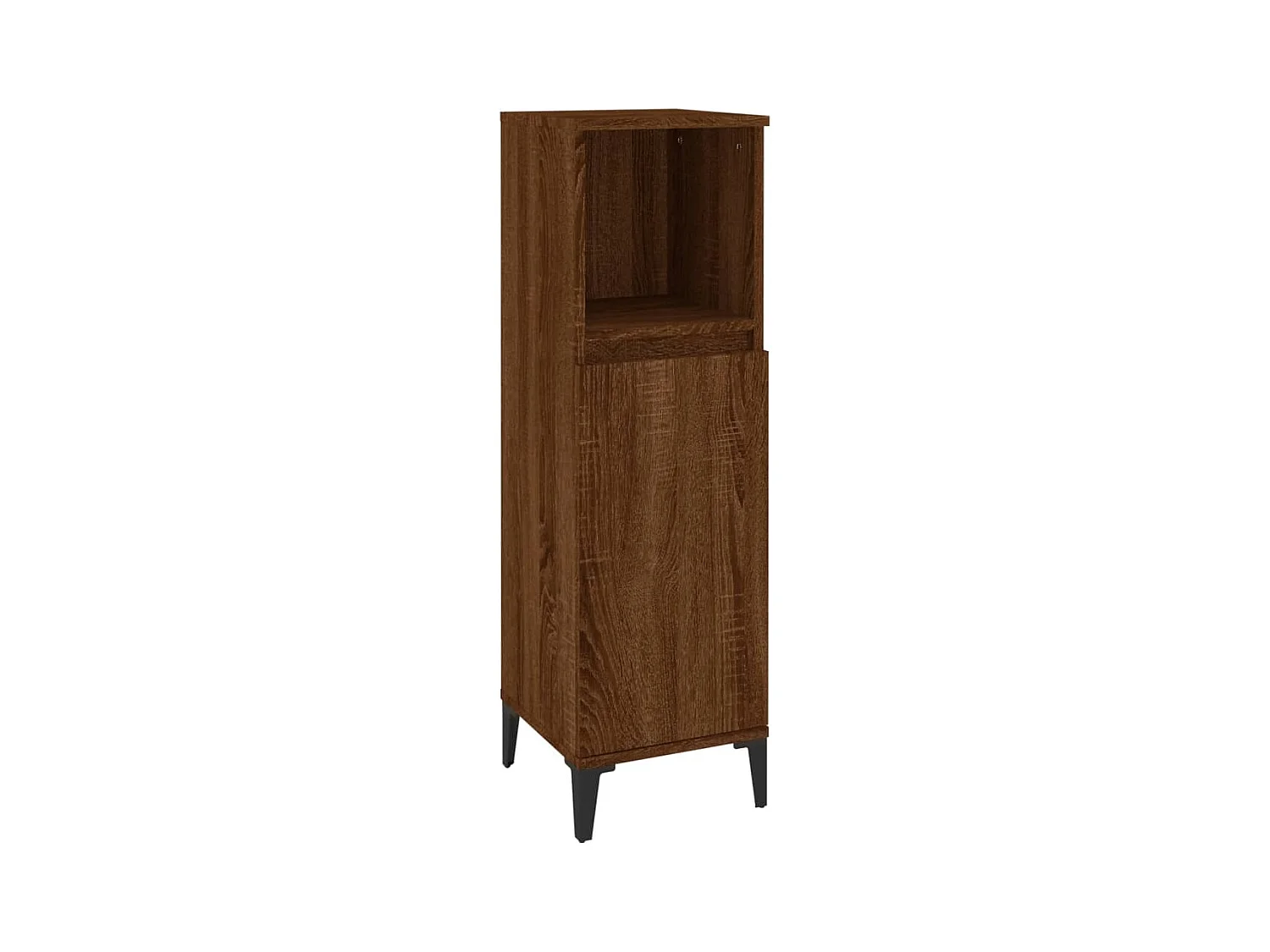 Armoire de bain chêne marron 30x30x100 bois d'ingénierie