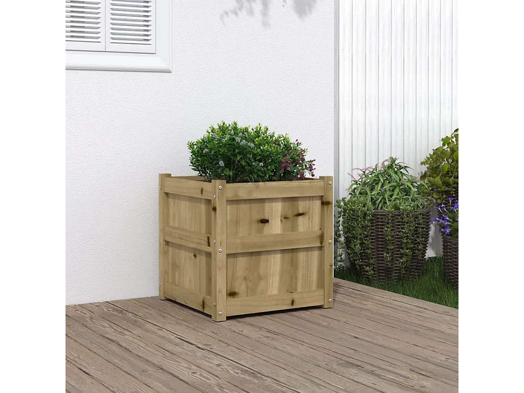 Jardinière 50x50x50 bois de pin imprégné