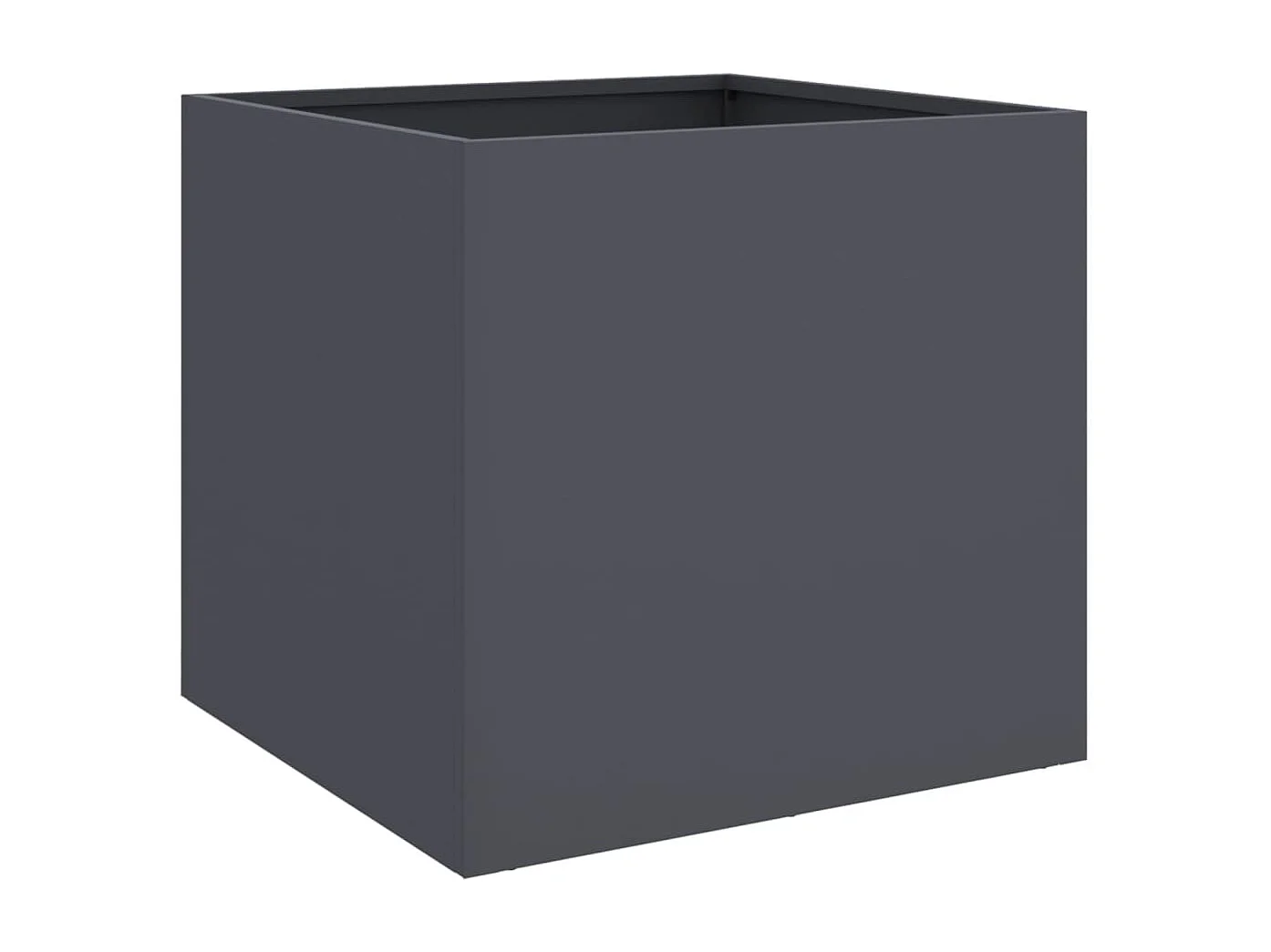 Jardinière anthracite 49x47x46 acier laminé à froid