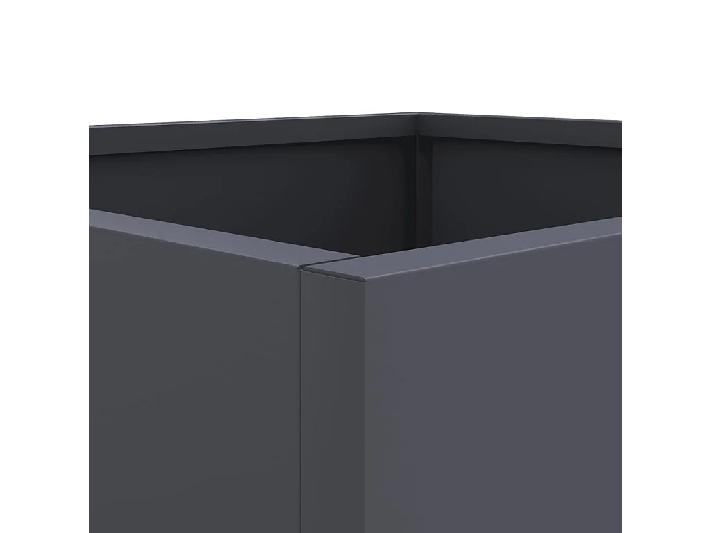 Jardinière anthracite 49x47x46 acier laminé à froid