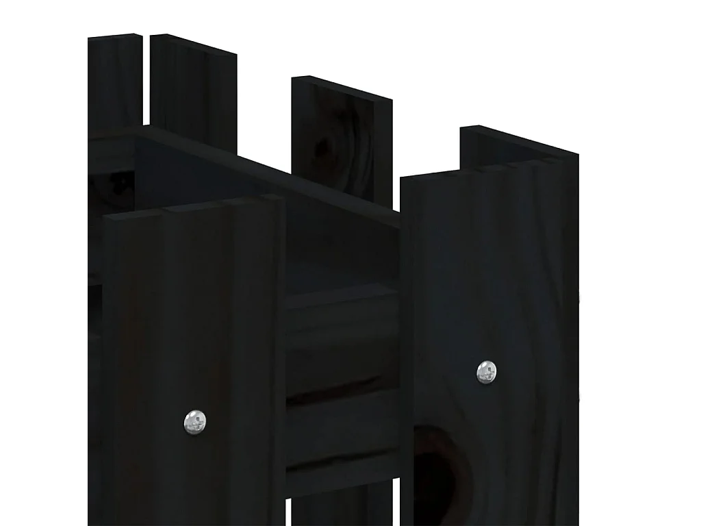 Lit surélevé de jardin design de clôture 100x30x30 pin massif