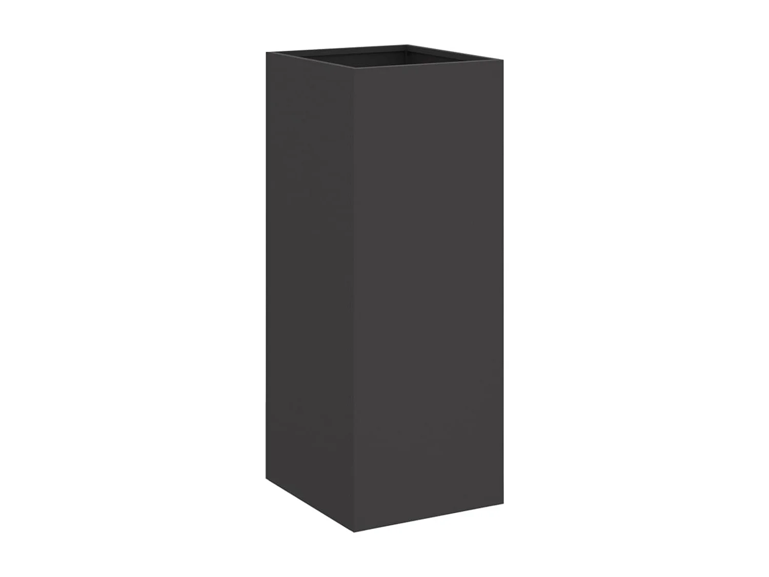 Jardinière noir 32x27,5x75 acier laminé à froid