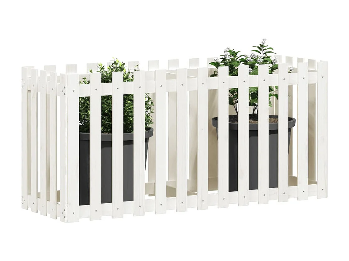 Lit surélevé de jardin design de clôture 150x50x70 pin massif