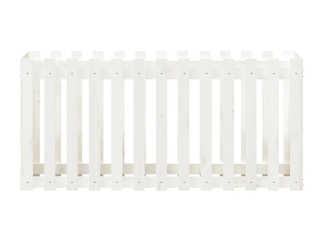 Lit surélevé de jardin design de clôture 150x50x70 pin massif