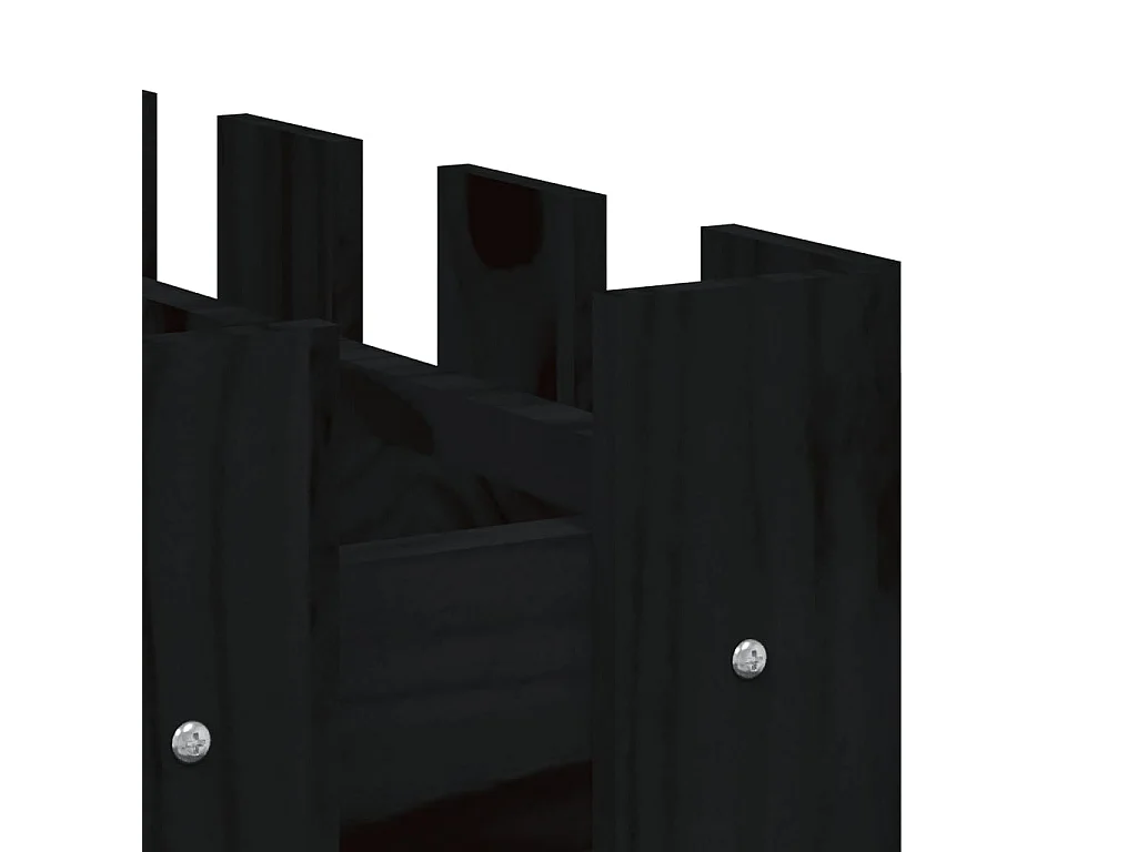 Lit surélevé de jardin design de clôture 150x30x30 pin massif