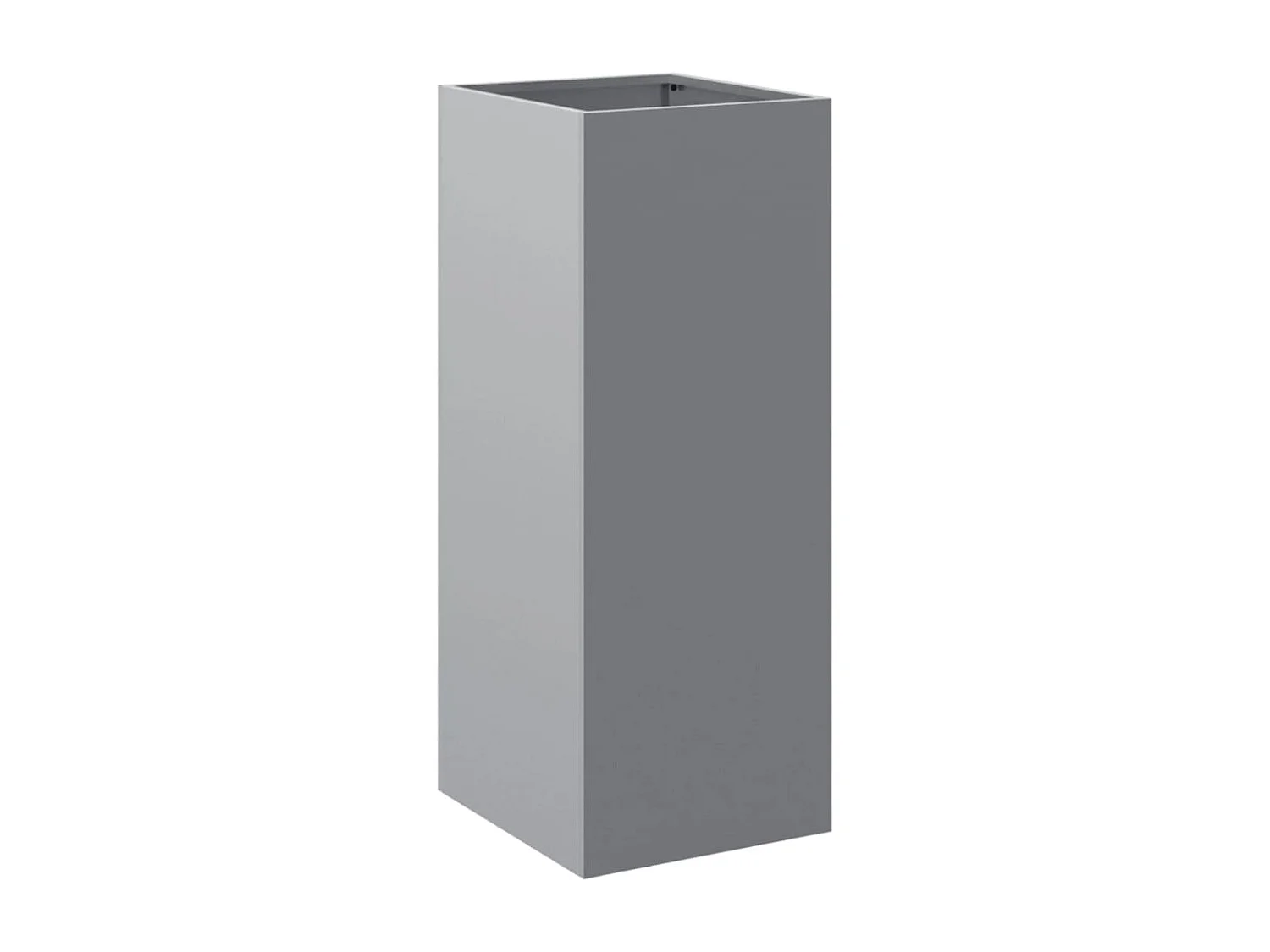 Jardinière argenté 32x27,5x75 acier galvanisé