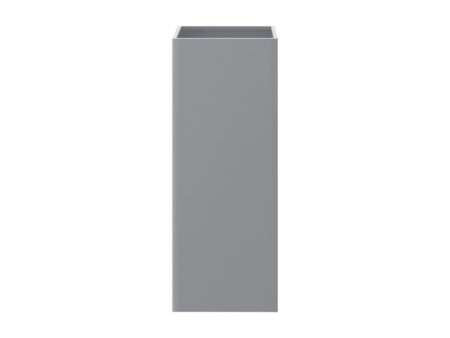 Jardinière argenté 32x27,5x75 acier galvanisé