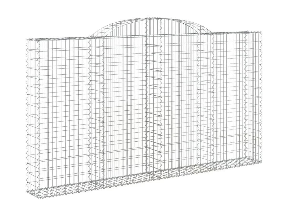 Panier de gabions arqué 300x30x160-180 Fer galvanisé