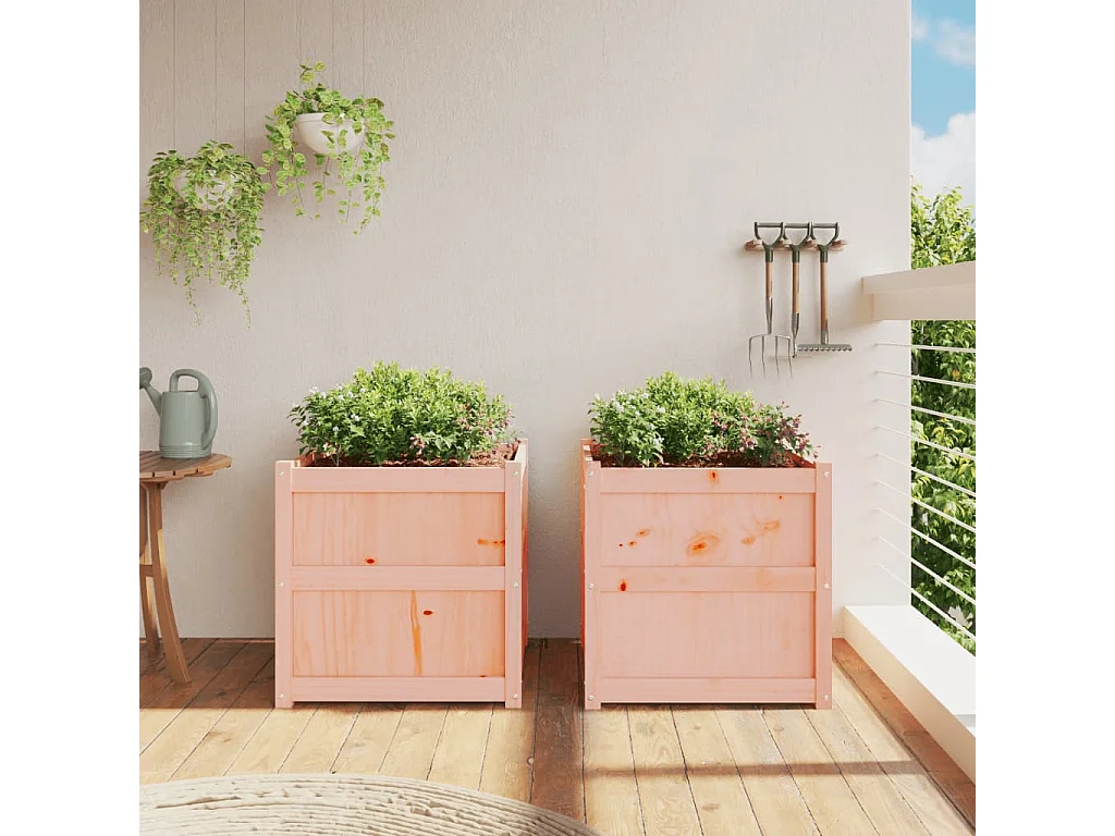 Jardinières 2 pcs bois massif douglas