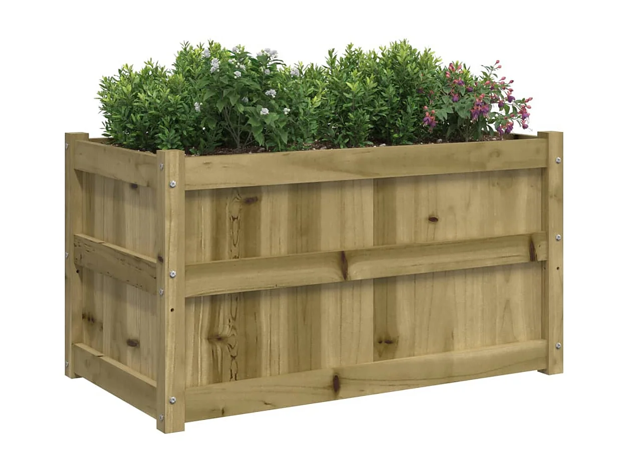 Jardinières 2 pcs bois de pin imprégné