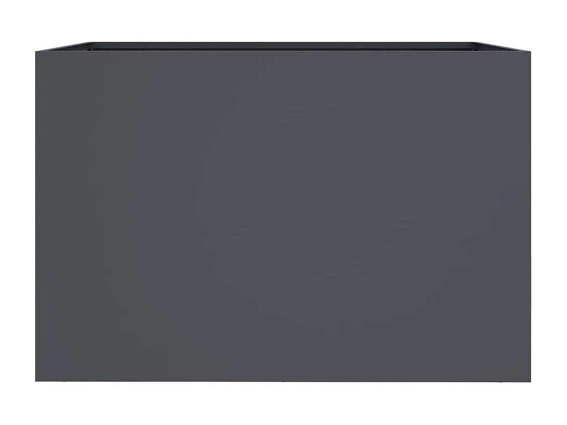 Jardinière anthracite 62x40x39 acier laminé à froid