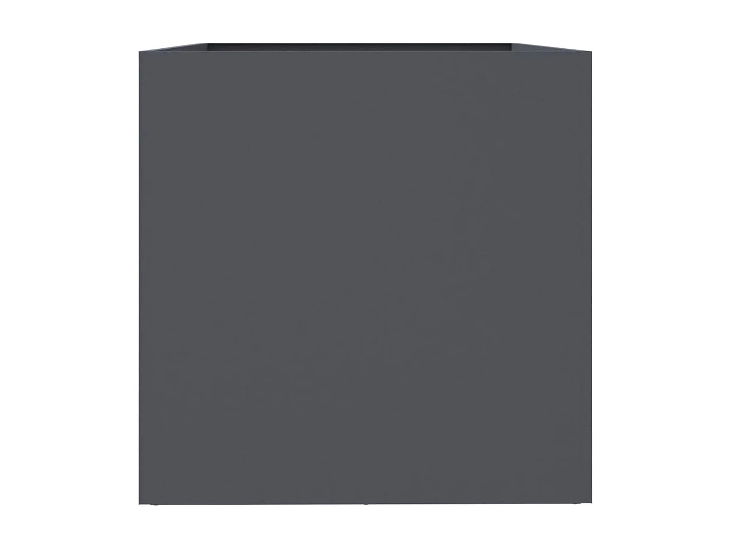 Jardinière anthracite 62x40x39 acier laminé à froid