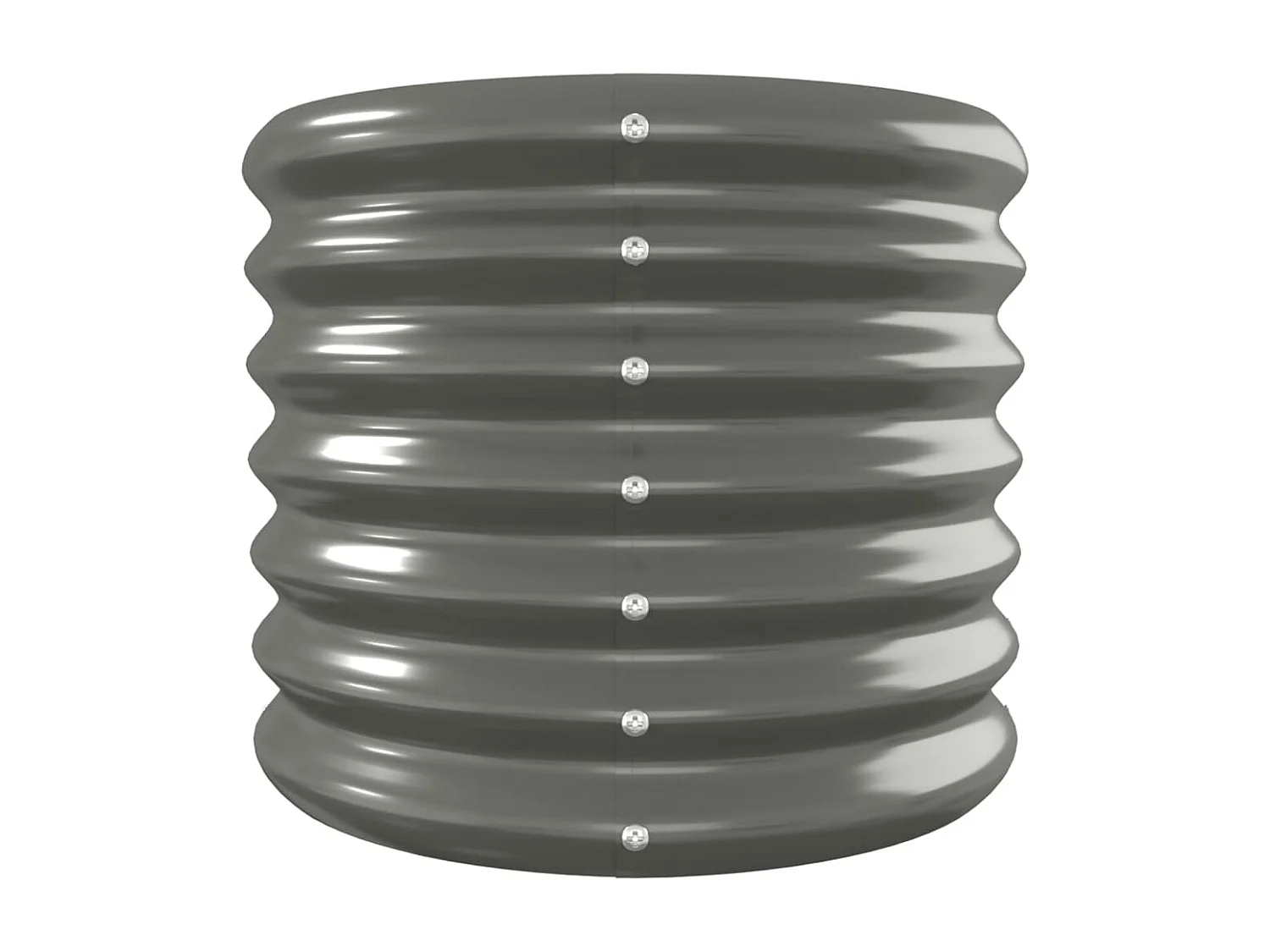 Jardinière de jardin Acier enduit de poudre 260x40x36 Gris