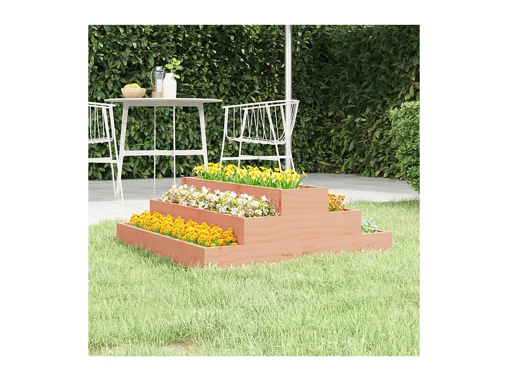 Jardinière 80x80x27 Bois de douglas massif