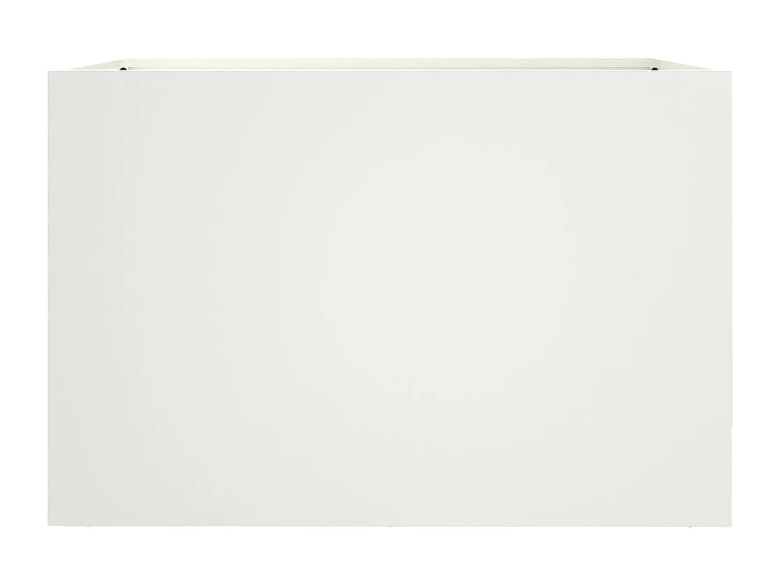 Jardinière blanc 62x47x46 acier laminé à froid
