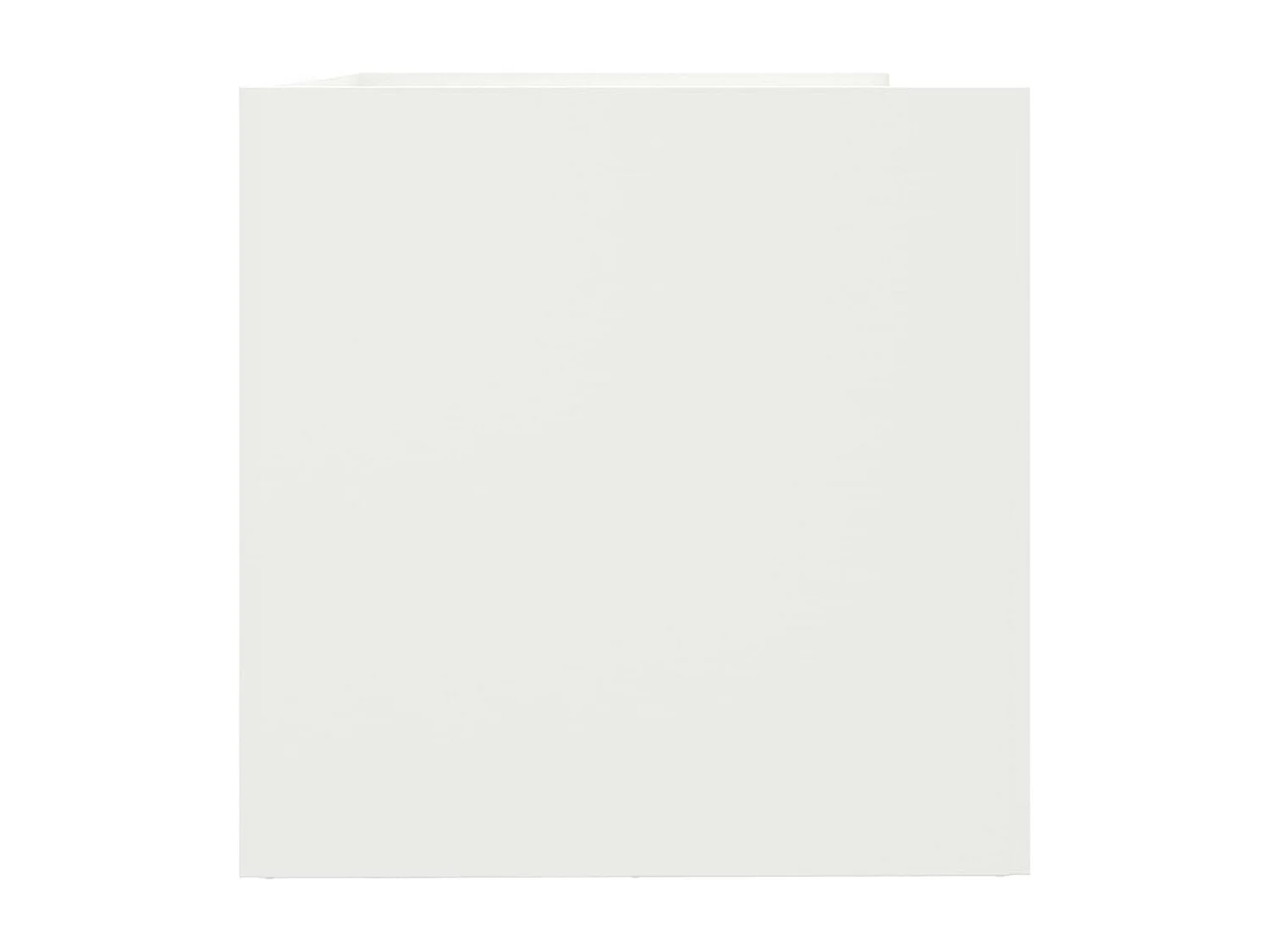 Jardinière blanc 62x47x46 acier laminé à froid