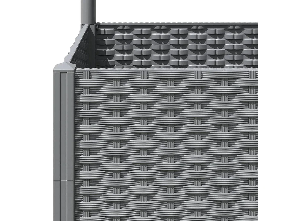 Jardinière avec treillis Gris clair 80x40x136 PP