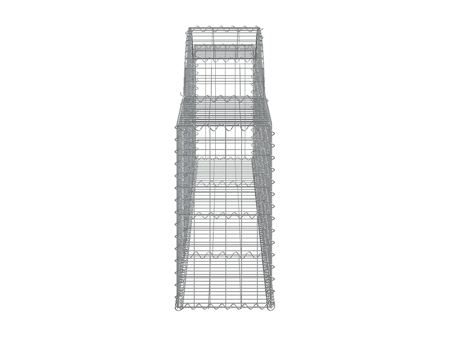 Paniers à gabions arqués 5 pcs 300x30x60-80 Fer galvanisé