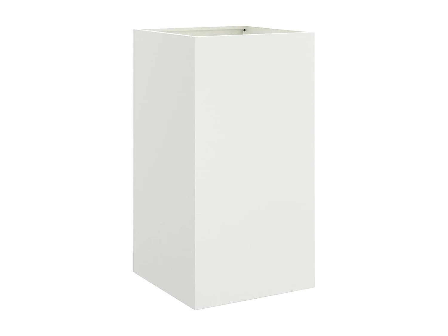 Jardinière blanc 42x38x75 acier laminé à froid