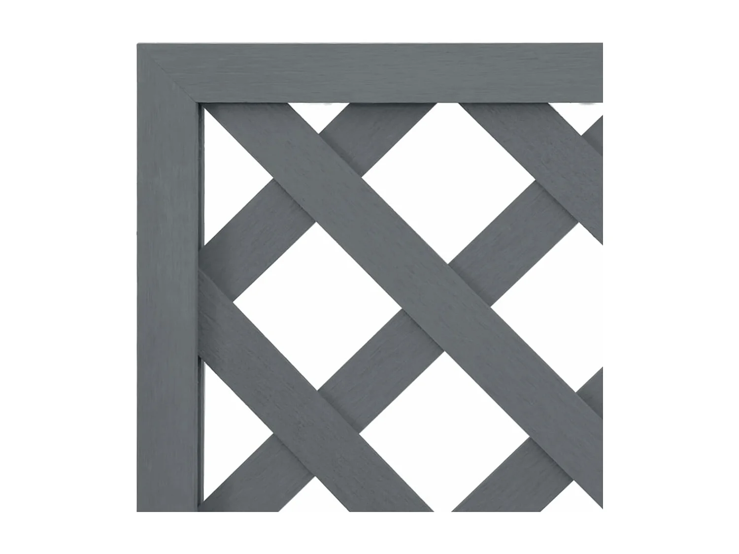 Jardinières en treillis 2 pcs Gris 65x33x135 WPC