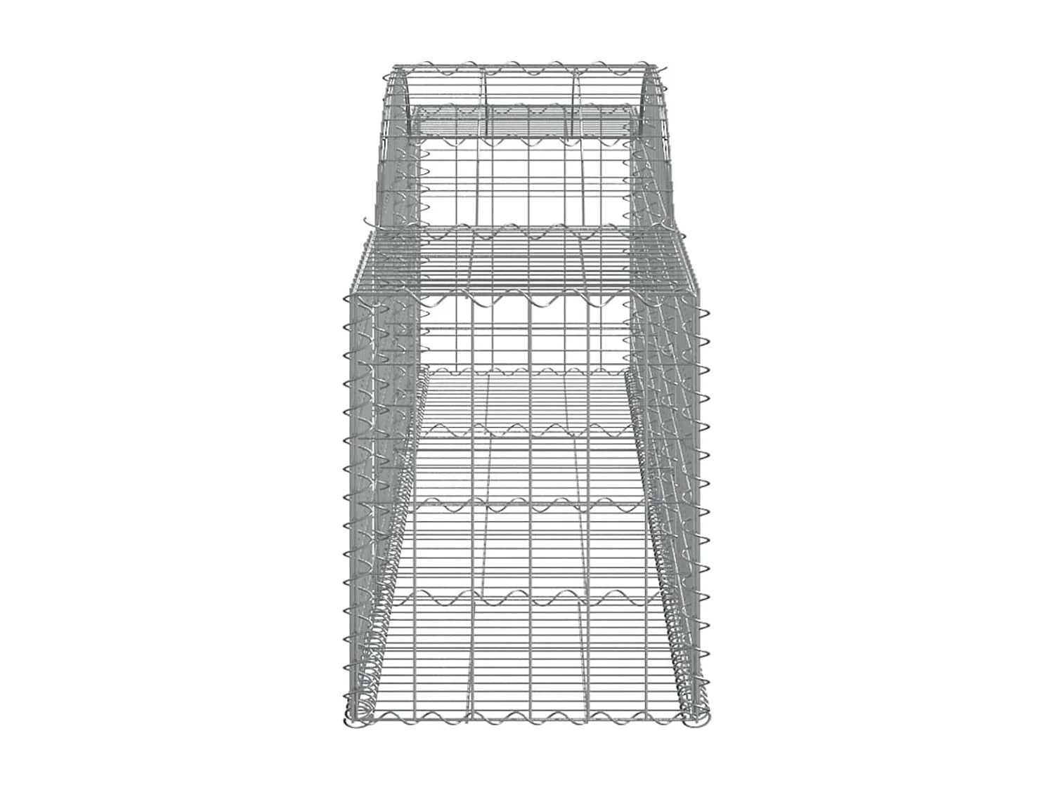Paniers à gabions arqués 13 pcs 300x50x60-80 fer galvanisé