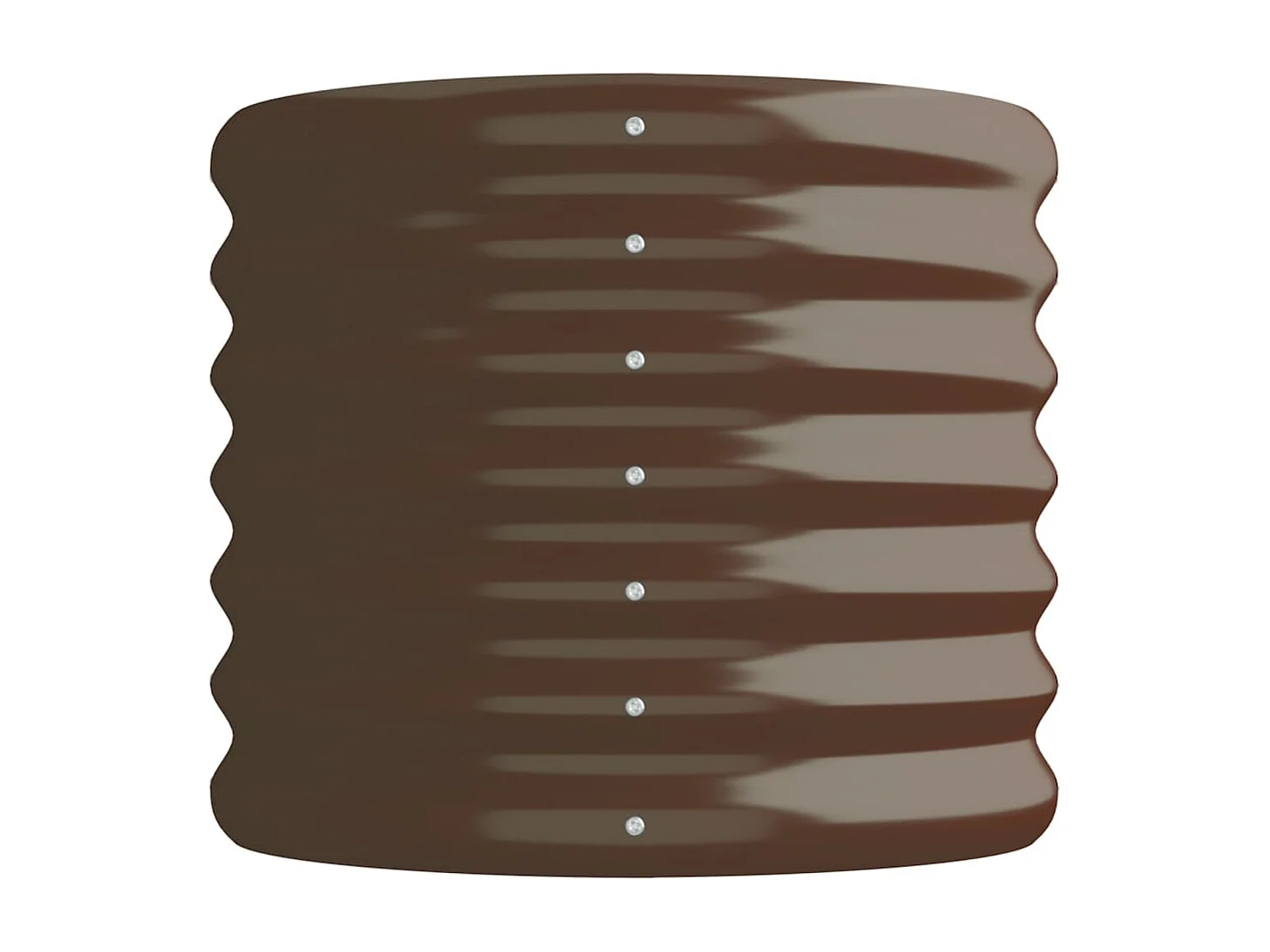 Jardinière de jardin Acier enduit de poudre 114x40x36 Marron