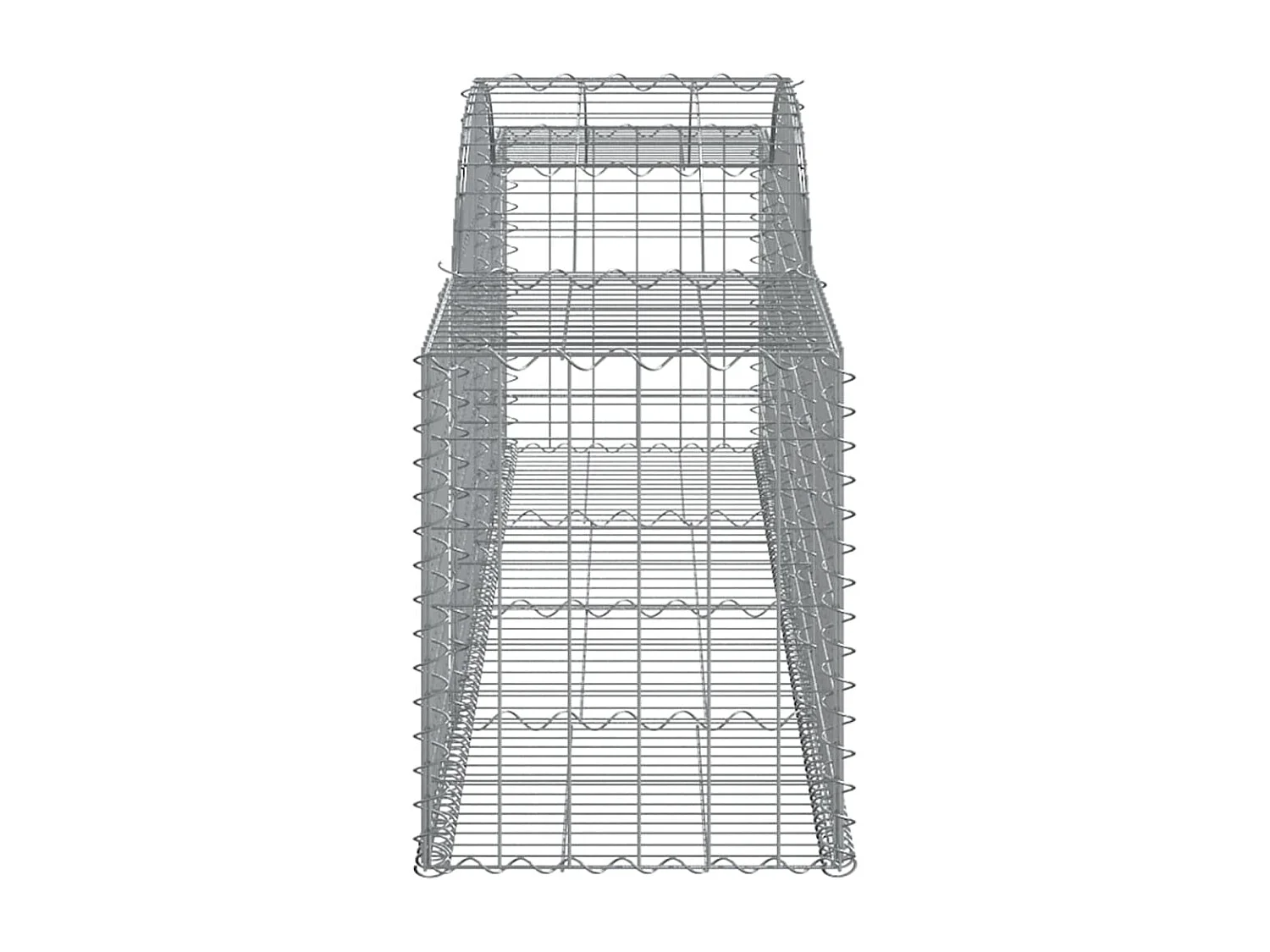 Paniers à gabions arqués 12 pcs 300x50x60-80 fer galvanisé