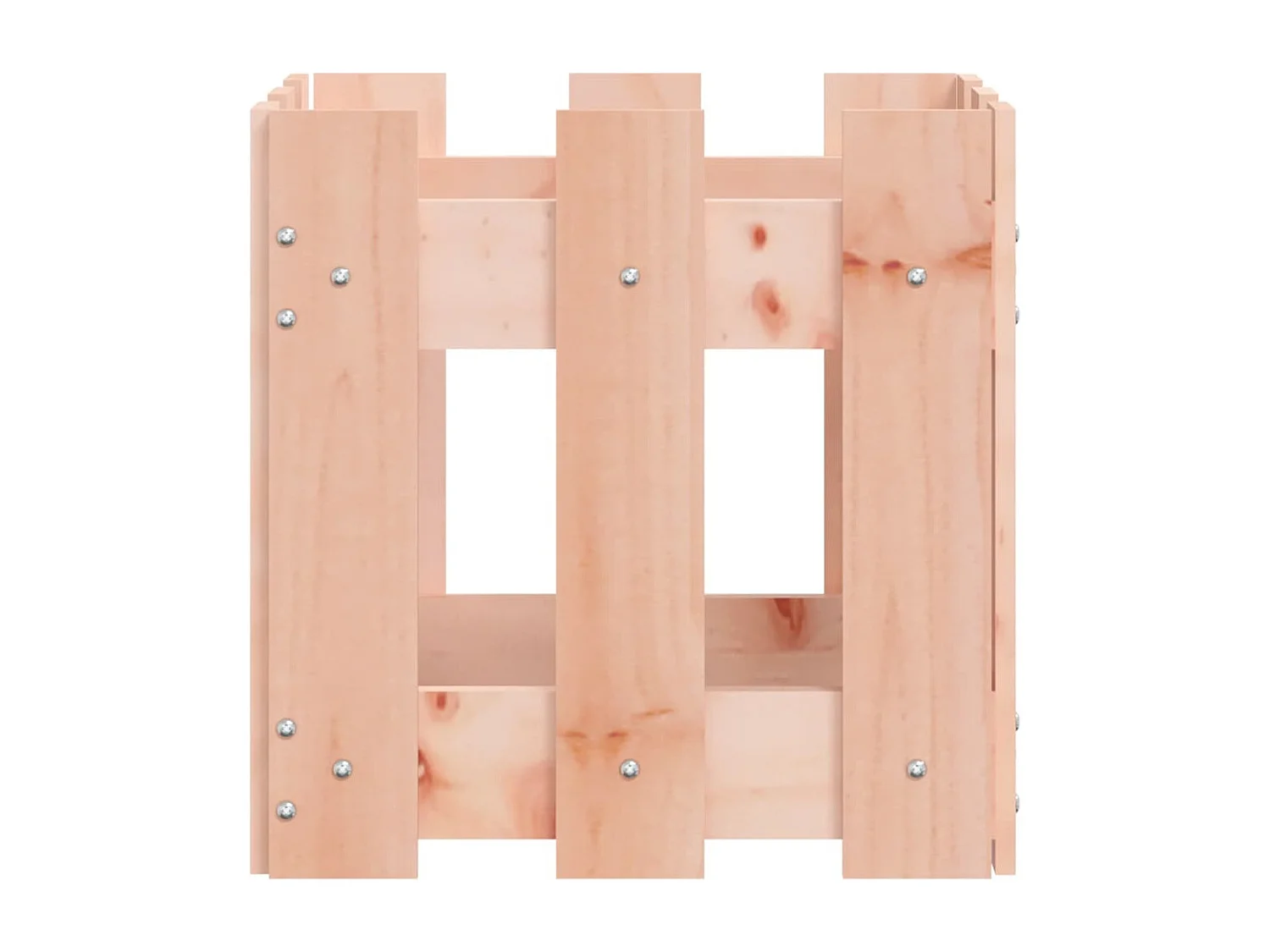 Jardinière avec design de clôture 30x30x30 Douglas massif