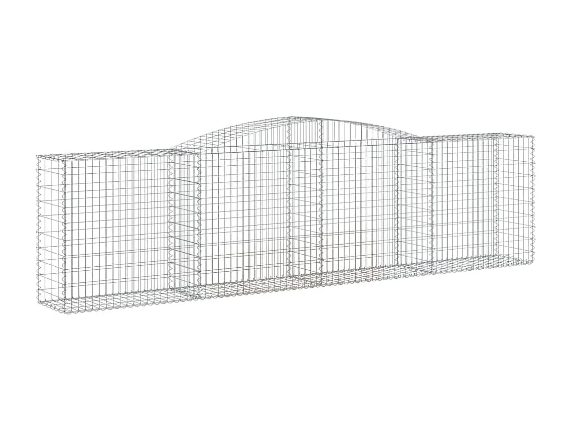 Paniers à gabions arqués 25 pcs 400x50x100-120 Fer galvanisé