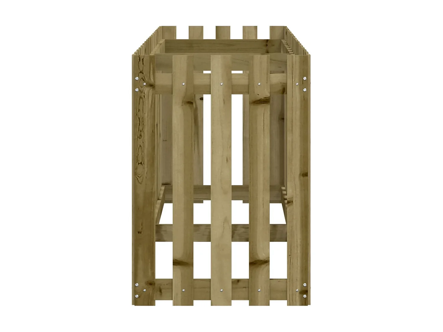 Lit surélevé de jardin design de clôture bois de pin imprégné