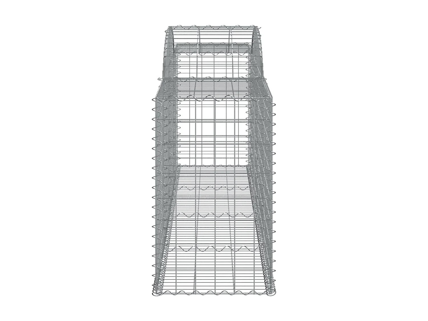 Paniers à gabions arqués 20 pcs 300x50x80-100 fer galvanisé