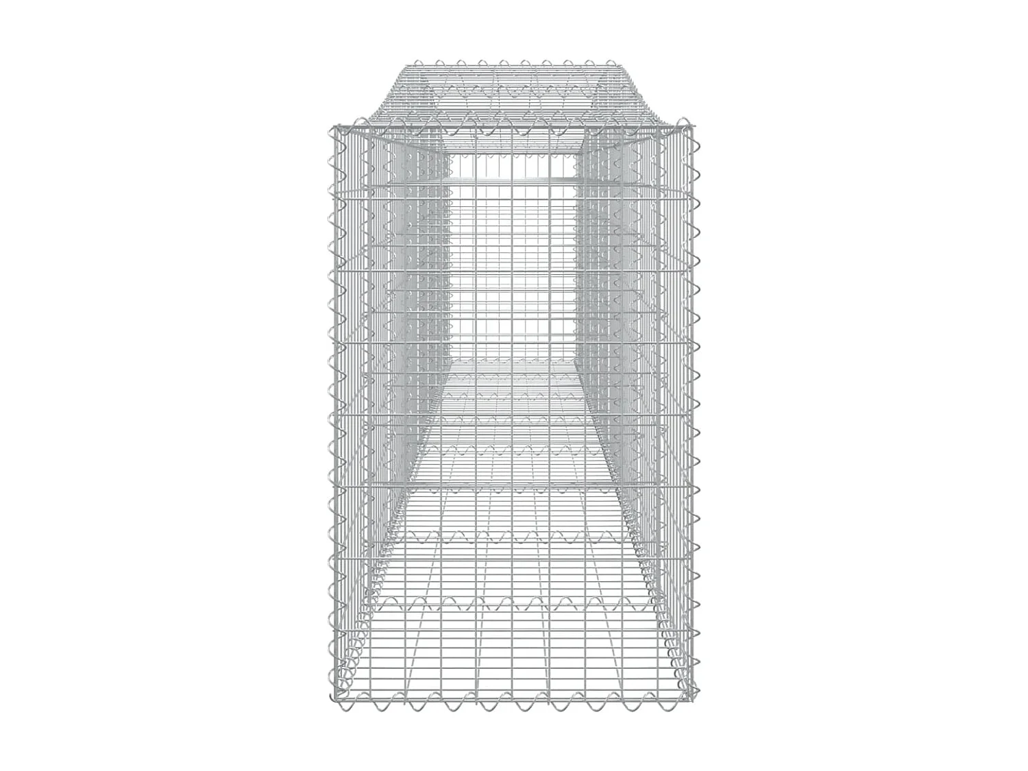 Paniers à gabions arqués 20 pcs 400x50x80-100 Fer galvanisé