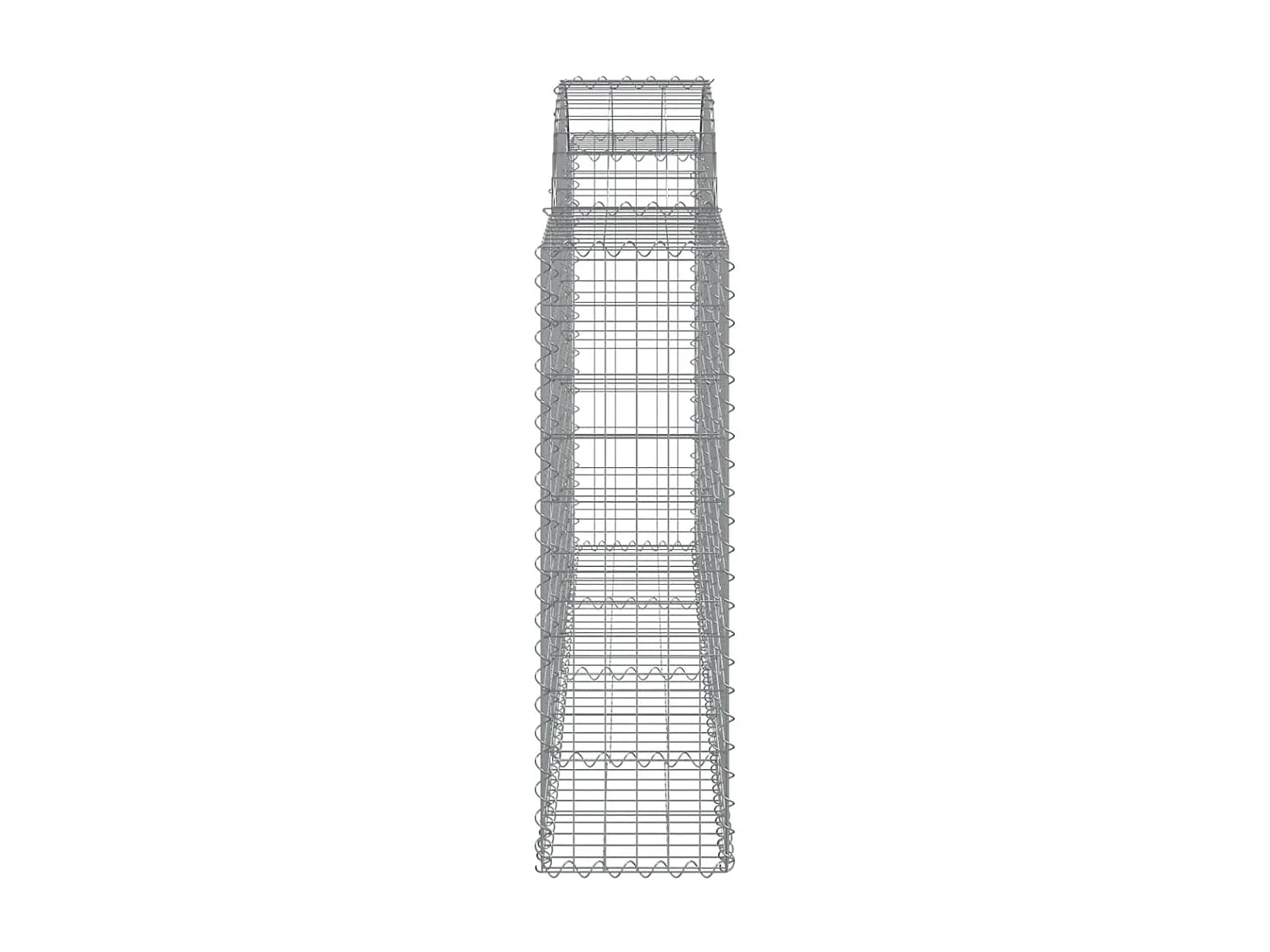 Paniers à gabions arqués 3 pcs 200x30x100-120 Fer galvanisé